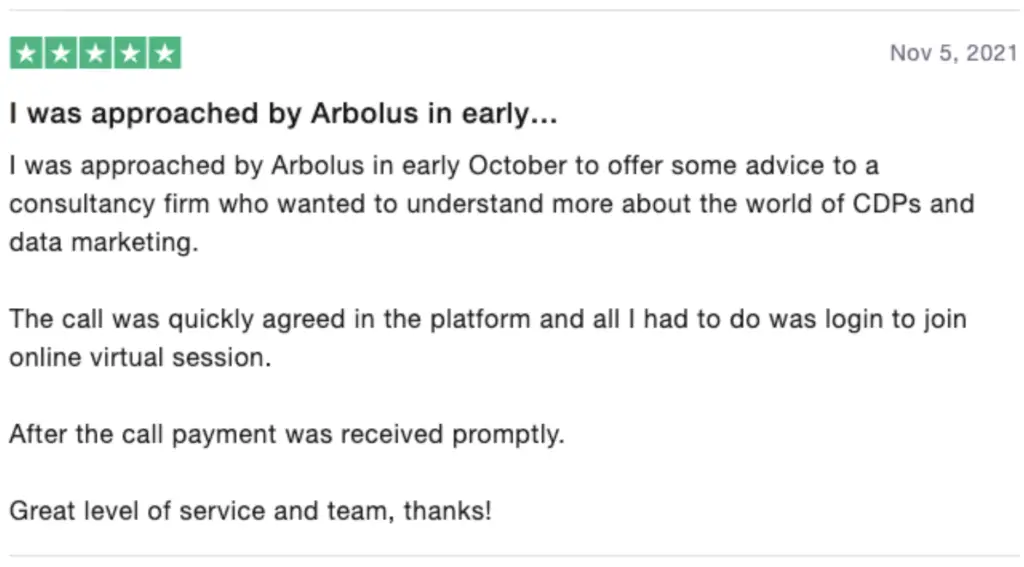Arbolus consulting reviews
